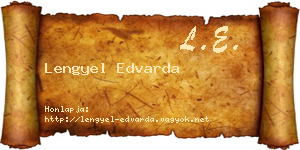 Lengyel Edvarda névjegykártya